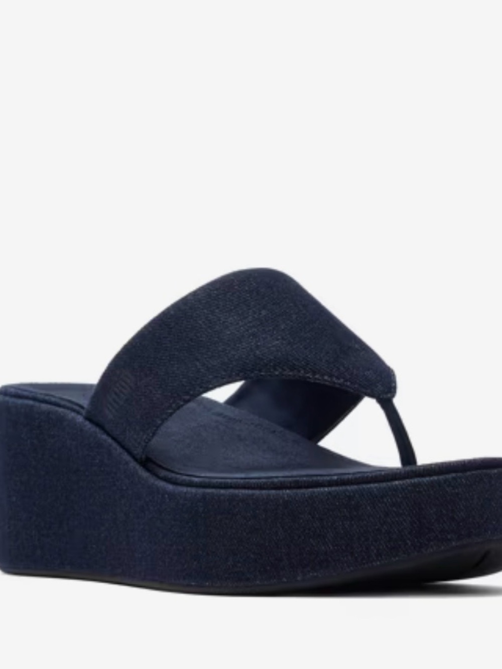 FitFlop Navy Platform Thong Sandal